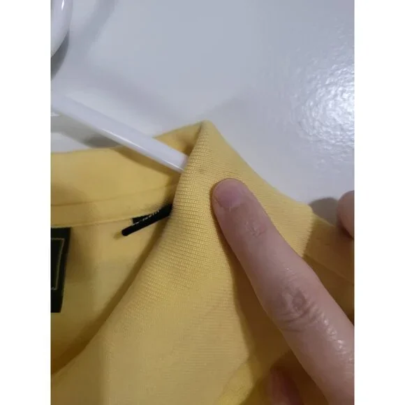 Masters Collection Shirt Men's Large Pima Cotton Yellow Golf Polo Augusta - Picture 8 of 10
